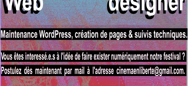 RECHERCHE WEB DESIGNER / WEBMASTER
