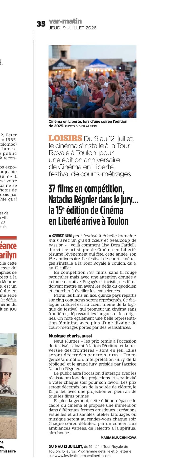 Festival cinéma en liberté
